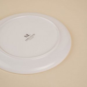 Тарелки SL Home «Гато», d=18.5 см, набор 2 шт., фарфор, белые