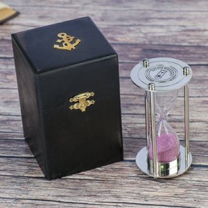 Сувенир песочные часы в шкатулке (1 мин) 11,5х6,8х6,8 см