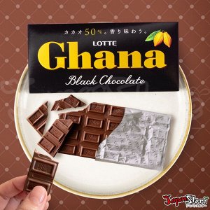 Шоколад LOTTE черный "Гана", 50 гр