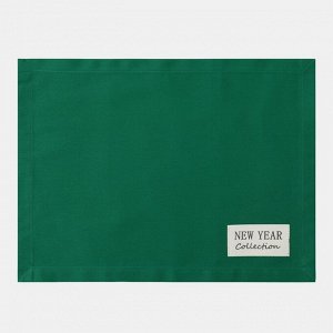 Набор сервировочных салфеток Этель New year collection цвет зел., 30х40см, 2 шт, 100% хл, саржа 190 г/м2