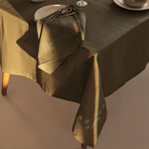 Набор сервировочных салфеток с вышивкой SL HOME New Year 40х40см-2 шт., лен 100%, 265 гр/м2