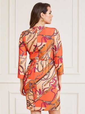 Платье  - buckle retro foulard
