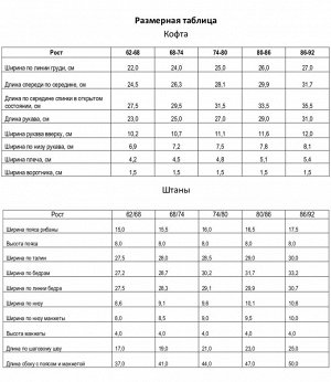 Костюм (кофточка и штанишки) Крошка Я "Зимние друзья".