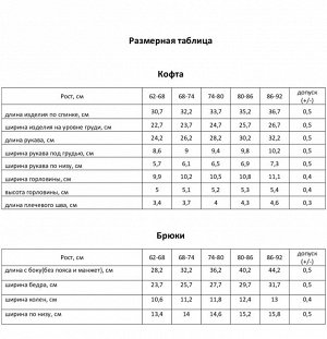 Костюм (свитшот и брюки) Крошка Я "Еловые веточки".