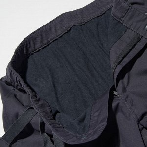 UNIQLO Heattech - тонкие термо-штаны на резинке, с боковыми карманами - 09 BLACK