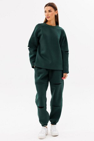 Костюм Костюм Kivviwear 4223422402 изумруд 
Состав: ПЭ-26%; Хлопок-70%; Эластан-4%;
Сезон: Осень-Зима

Представляем вам уникальный спортивный костюм, который сочетает в себе стиль и комфорт. Брюки св
