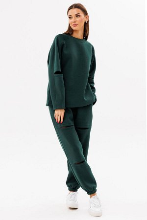 Костюм Костюм Kivviwear 4223422402 изумруд 
Состав: ПЭ-26%; Хлопок-70%; Эластан-4%;
Сезон: Осень-Зима

Представляем вам уникальный спортивный костюм, который сочетает в себе стиль и комфорт. Брюки св