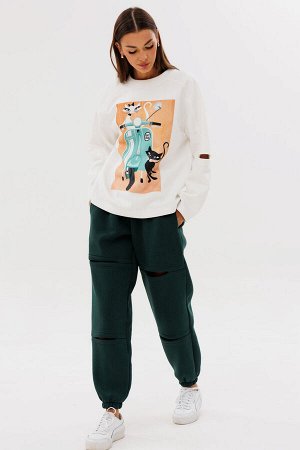 Костюм Костюм Kivviwear 4223422406 экрю 
Состав: ПЭ-26%; Хлопок-70%; Эластан-4%;
Сезон: Осень-Зима

Представляем вам уникальный спортивный костюм, который сочетает в себе стиль и комфорт. Брюки свобо