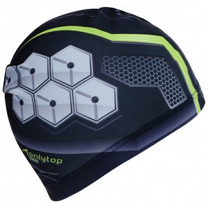 Шапочка для плавания взрослая ONLYTOP, тканевая, обхват 54-60 см