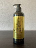 QUEEN CHARM Шампунь для волос с кератином и 10% экстрактом женьшеня, 500 мл