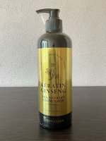 QUEEN CHARM Кондиционер для волос с кератином и 10% экстрактом женьшеня, 500 мл