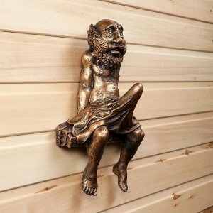 Вешалка - ключница "Дед в полотенце" 34,5х22х12,5см
