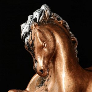 Сувенир "Конь бегущий" 23 см, цвет бронзовый