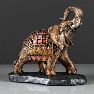 Сувенир "Слон бегущий" 27 см, цвет бронзовый, микс