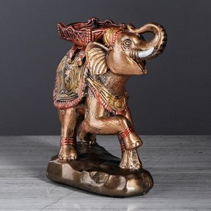 Сувенир "Слон" бронзовый цвет, 24 см, микс