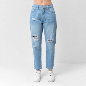 Джинсы женские мом MIST: Denim (31) 48, голубые