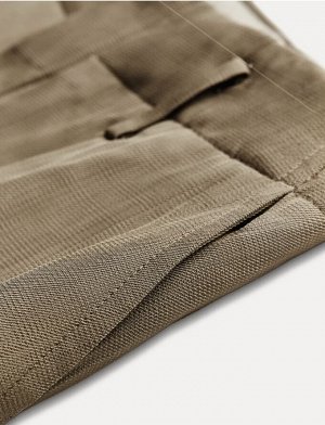 Брюки из рельефной ткани, рыжевато-коричневый | 8860/122