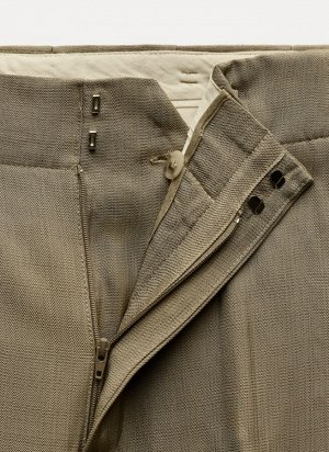 Брюки из рельефной ткани, рыжевато-коричневый | 8860/122