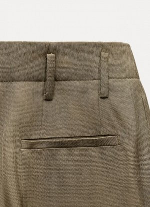Брюки из рельефной ткани, рыжевато-коричневый | 8860/122