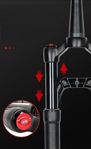 Вилка воздушная масляная NANLIO X7 PRO Конус. 140мм. 29