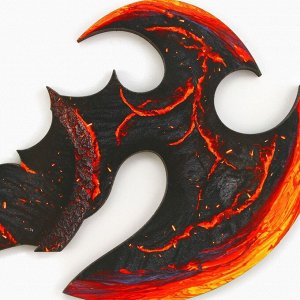 Деревянное оружие, детское сувенирное «Огненный», топор шадоу, 11.1x22.9 см