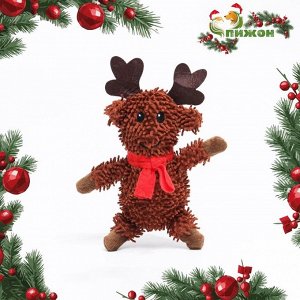 Игрушка мягкая для собак «Олень» с пищалкой, 26x18 см