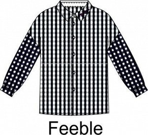 Блузка детская для девочек Feeble клетка