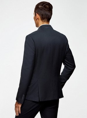 Пиджак приталенный с контрастной отделкой
