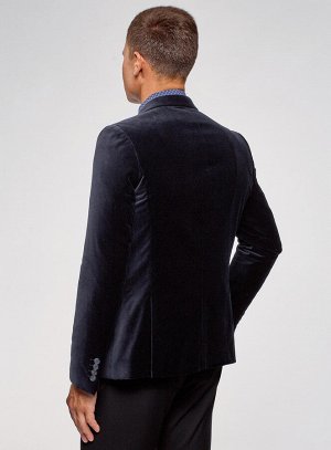 Пиджак приталенный бархатный