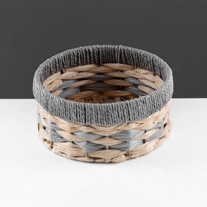 Корзина стеллажная "Колос", Д255 Ш255 В120, бежевый, серый