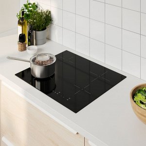 GRUNDAD, индукционная варочная панель, IKEA 300, черная, 59 см