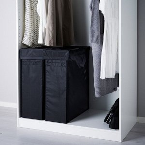 SKUBB, Мешок для белья с подставкой, черный, 80 л