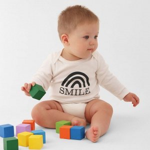 Комплект боди с дл. рукавом Крошка Я Smile, 3 шт.