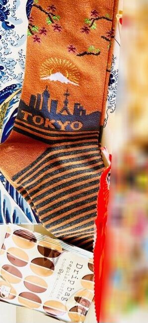 Носочки Tokyo из Бокса подарочный Токио/Волна