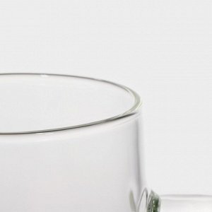 Кувшин для воды Magistro «Грация», 1.1 л, 10x24.5 см, с металлической крышкой, стекло, прозрачный
