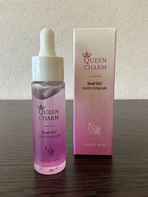 QUEEN CHARM Сыворотка для лица с муцином улитки 80%, 30 мл