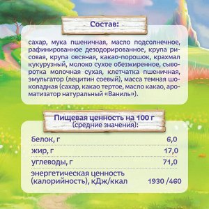 ФРУТОНЯНЯ Сухие завтраки Фанни Ямми ПОДУШЕЧКИ мультизлаковые с шоколадной начинкой 220г