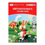Набор цветной бумаги Цветик, 65 г/м2, А4, 8цв, 8л