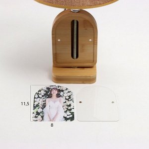 Лампа настольная с фоторамкой 7.2x11 см (акрил на магнитах) 20x20x35 см