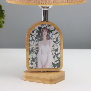 Лампа настольная с фоторамкой 7.2x11 см (акрил на магнитах) 20x20x35 см