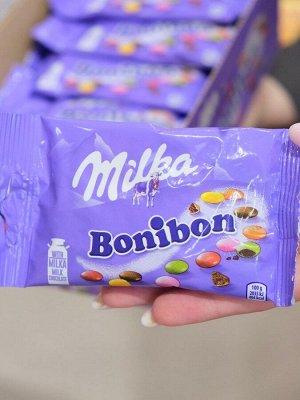 Шоколадное драже Milka Bonibon / Boni Bon / Милка БониБон шоколадное драже в цветной глазури / Бони Бон 36 гр