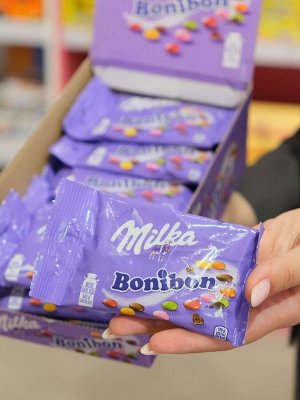 Шоколадное драже Milka Bonibon / Boni Bon / Милка БониБон шоколадное драже в цветной глазури / Бони Бон 36 гр