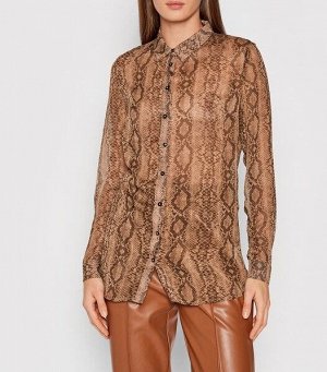 Блуза -shaka snake brown co