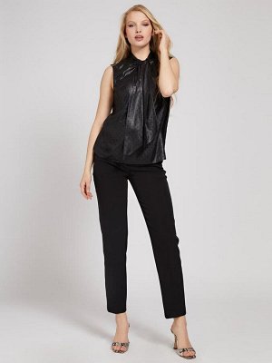 Блуза- shiny dots black com