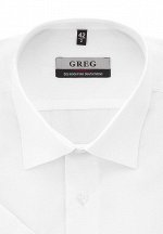 GREG Сорочка мужская короткий рукав, Gb100/309/WHITE