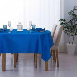 Набор столовый  Печворк цв.Синий(скат140*180,салф 40*40-6шт), 100% хл, жаккард