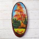 Панно на спиле &quot;Осень&quot;, 45 см, каменная крошка, вертикальное, микс