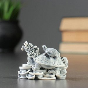 Сувенир "Дракон-черепаха на монетах" 6,5см