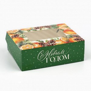 Коробка складная «Новогодняя ботаника», 10*8*3.5 см