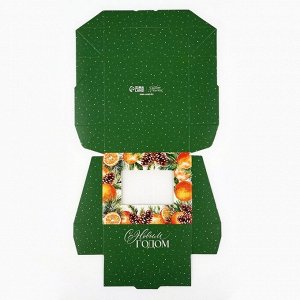 Коробка складная «Новогодняя ботаника», 10*8*3.5 см